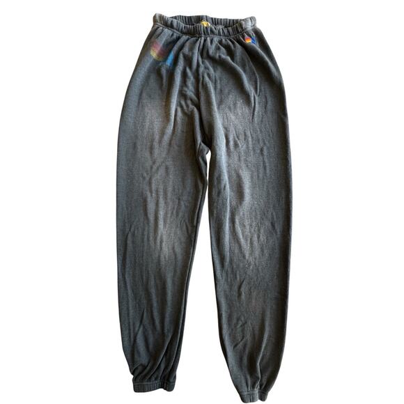 Aviator Nation Other - Aviator Nation Sweatpants Mens M Gray Rainbow Logo Distressed Vintage Wash USA